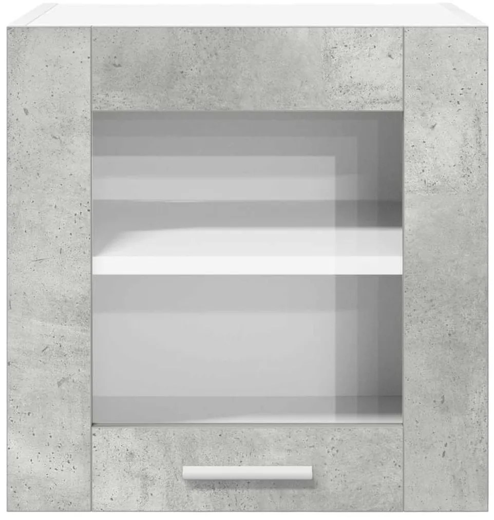 vidaXL Κρεμαστό ντουλάπι με πόρτα Riga Σκυρόδεμα Γκρι 40 x 31 x 40 εκ.