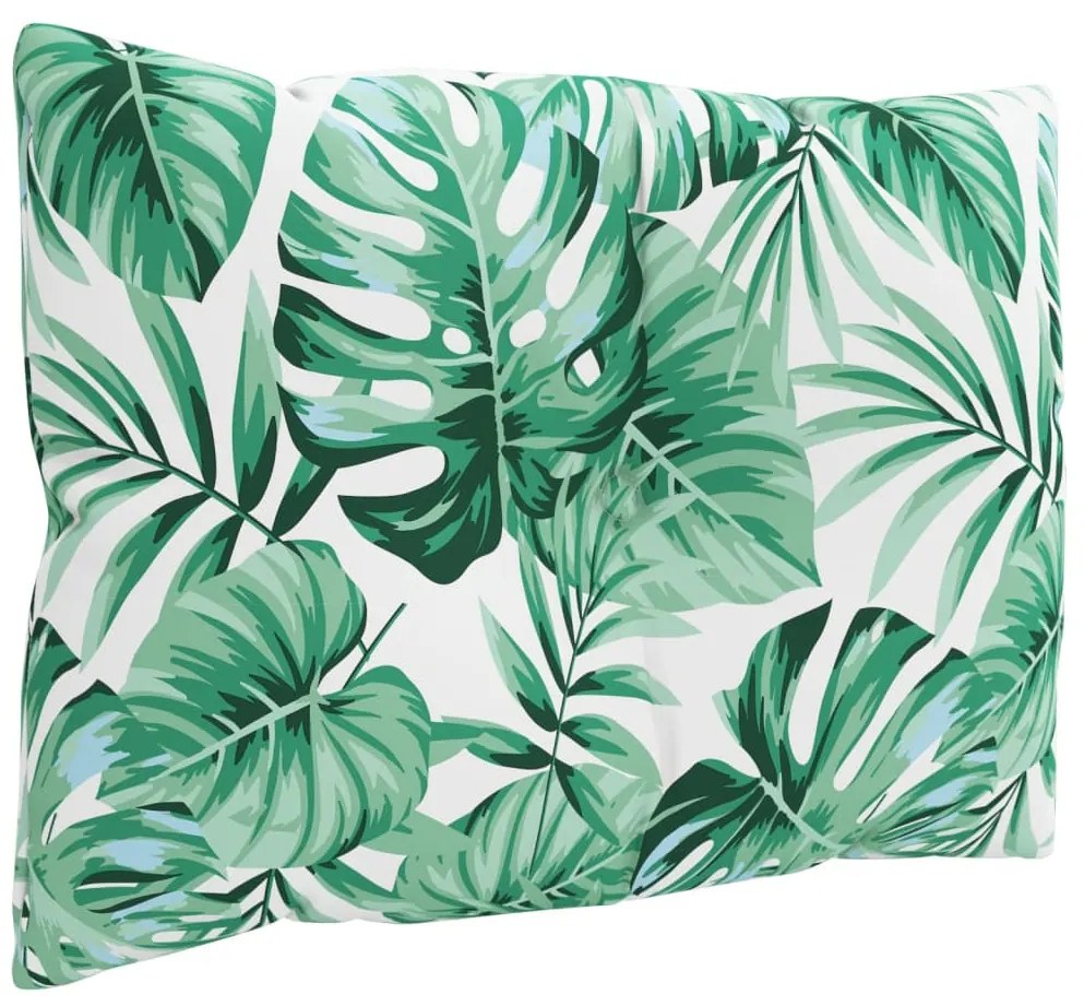 vidaXL Μαξιλάρια Παλέτας 3 τεμ. Σχέδιο Φύλλων Υφασμάτινα