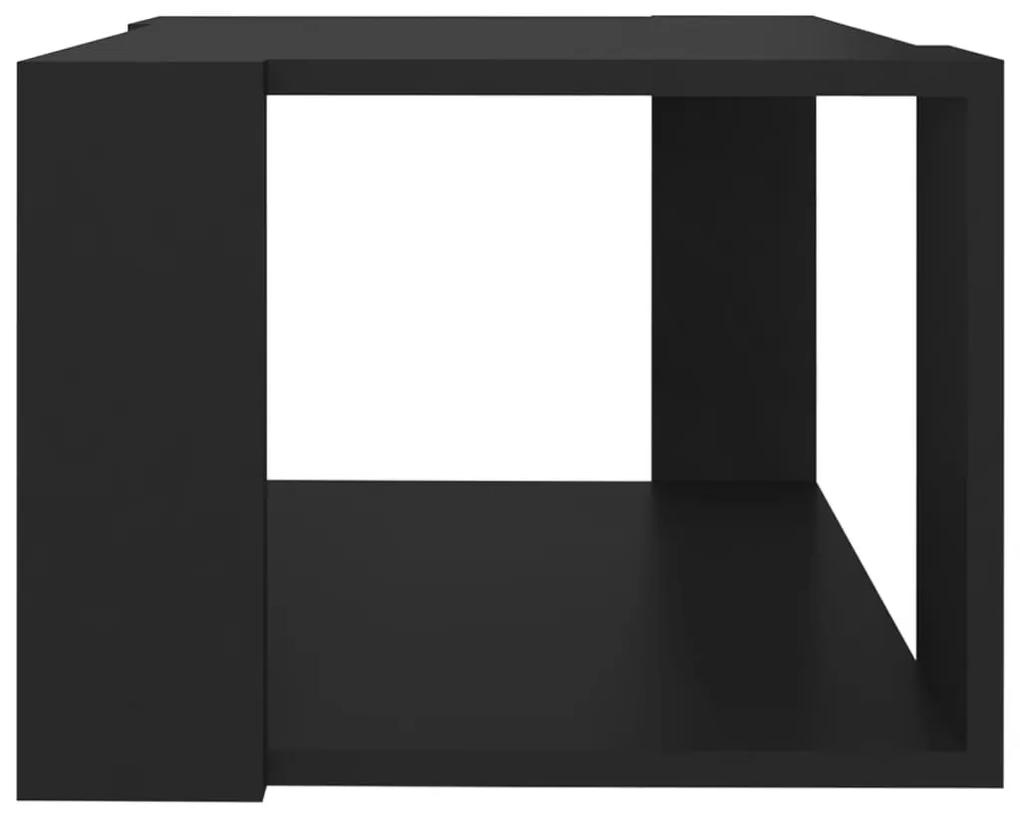 Τραπεζάκι Σαλονιού Μαύρο 40x40x30 εκ. από Επεξεργασμένο Ξύλο - Μαύρο