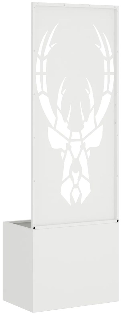 vidaXL Οθόνη Ιδιωτικότητας Κήπου Animal Print Λευκό 50 x 140 cm