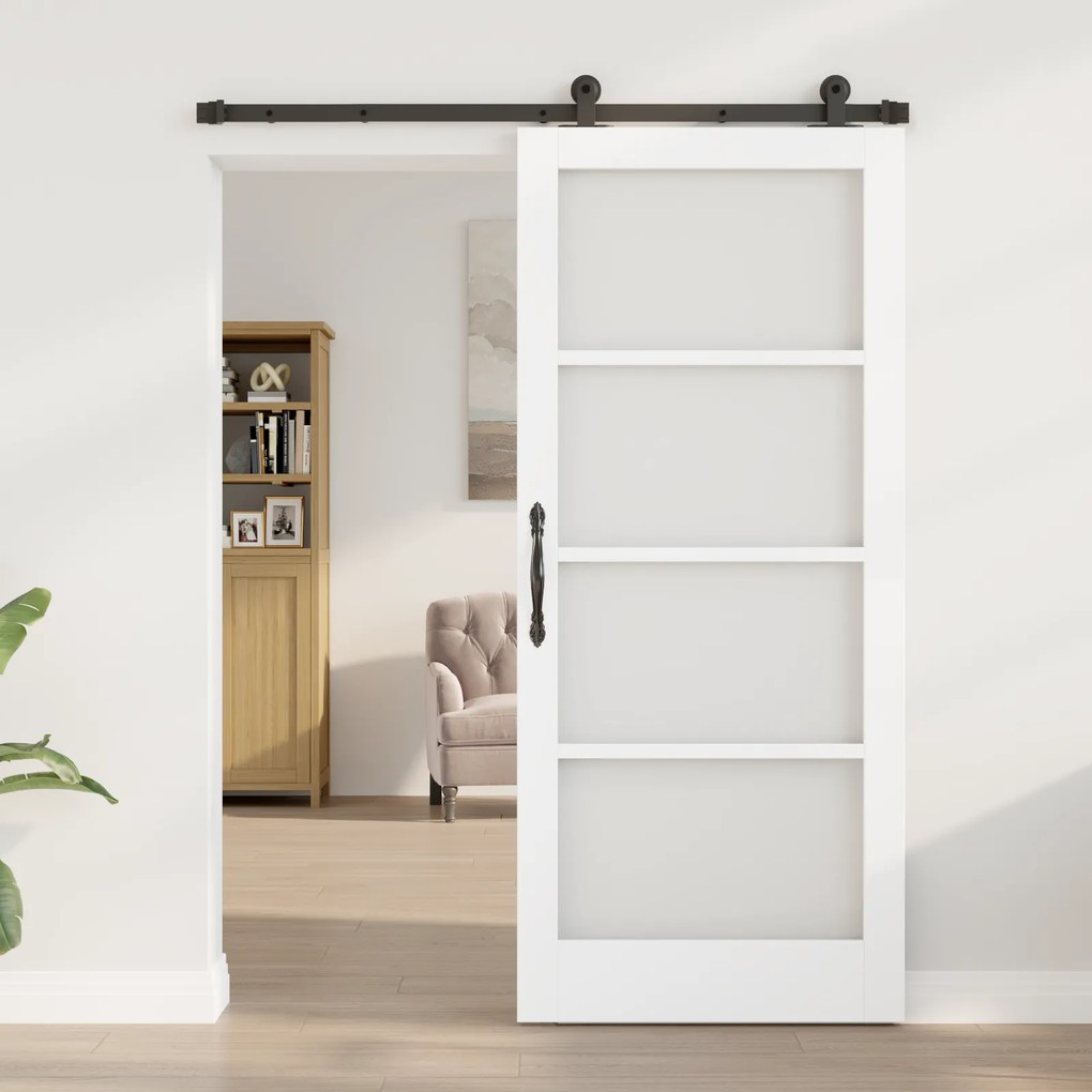 vidaXL Συρόμενη Πόρτα με Σετ Υλικών 'ORKDAL' Λευκή 86x198.5 εκ.