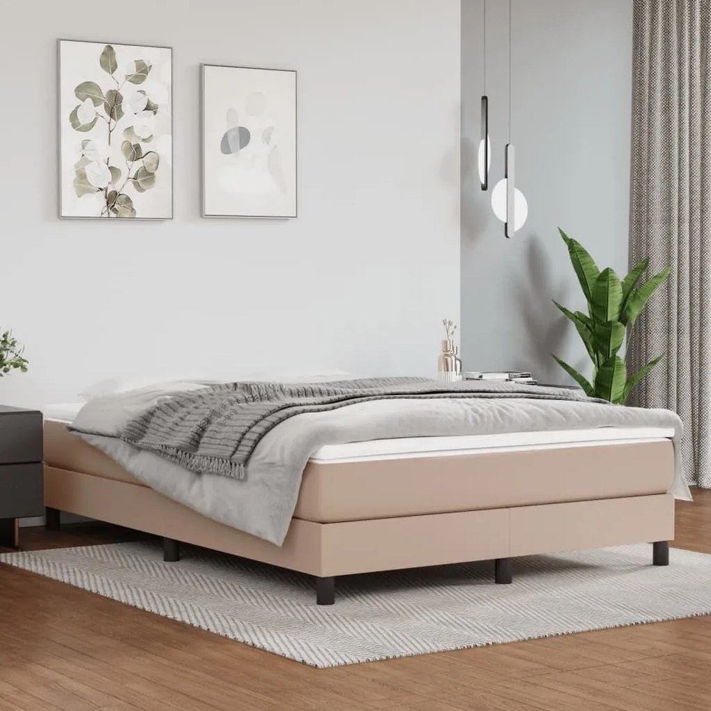 ΚΡΕΒΑΤΙ BOXSPRING ΜΕ ΣΤΡΩΜΑ ΚΑΠΟΥΤΣΙΝΟ 140X200ΕΚ.ΑΠΟ ΣΥΝΘ.ΔΕΡΜΑ 3144266