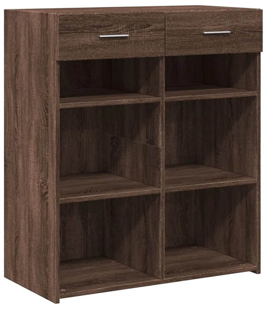 vidaXL Ντουλάπι Καφέ Δρυς 80x42,5x93 εκ. Επεξεργασμένο Ξύλο