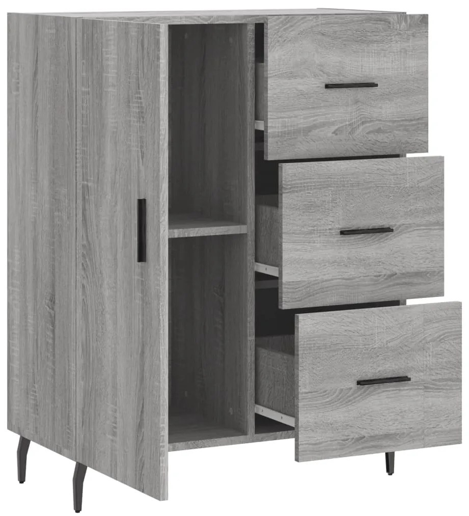 vidaXL Ντουλάπι Γκρι Sonoma 69,5 x 34 x 90 εκ. από Επεξεργασμένο Ξύλο