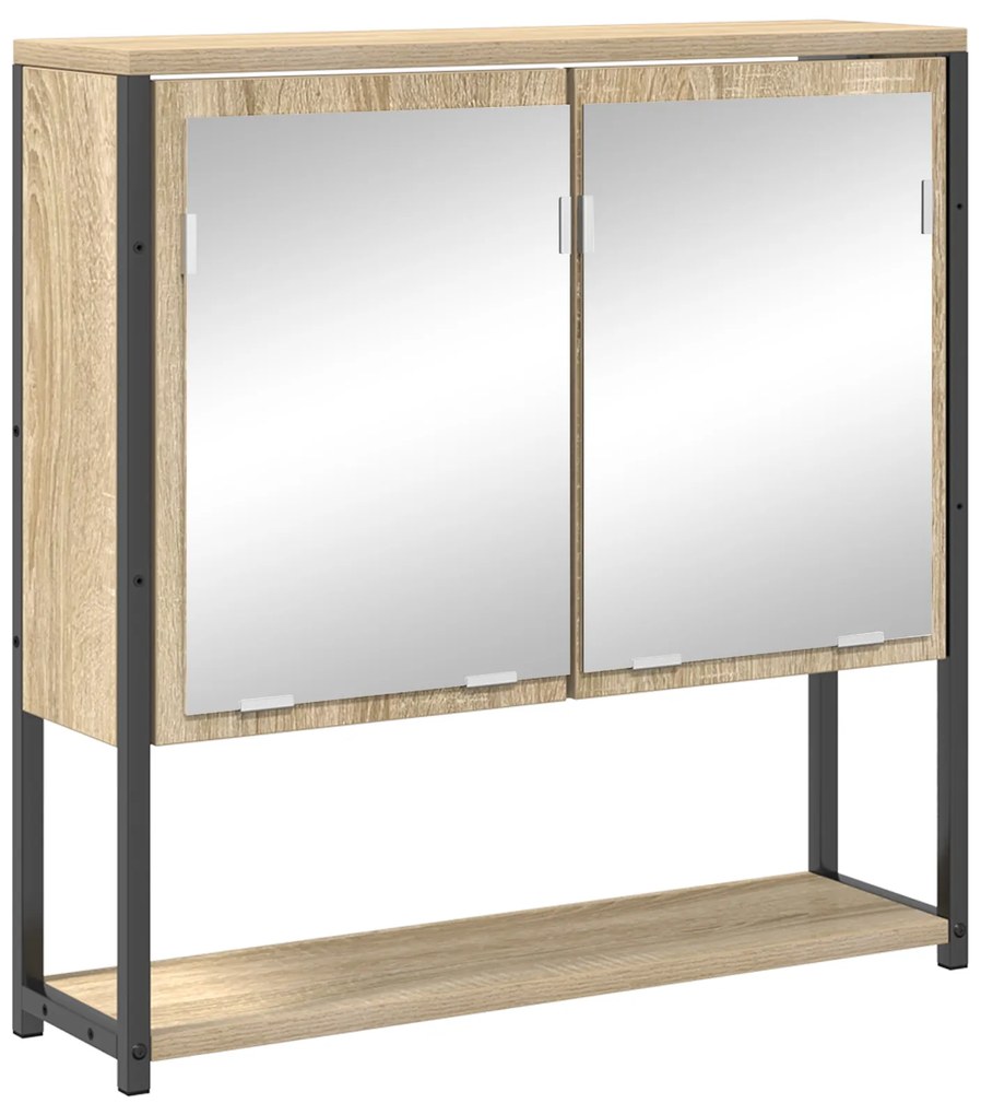 vidaXL Σετ Επίπλων Μπάνιου 3 pcs Sonoma Δρυς 33 x 33 x 185.5 εκ