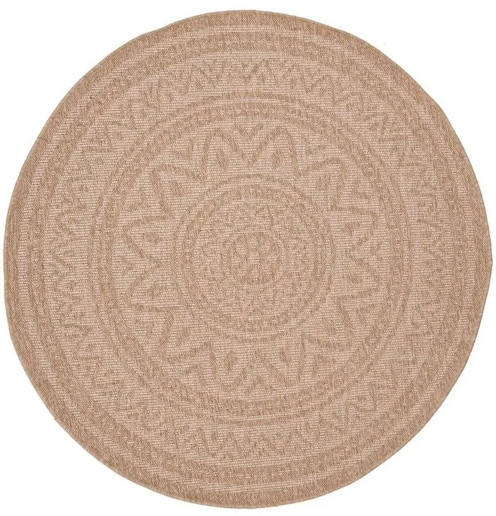 Χαλί Ψάθινο Avanos 8871 White Royal Carpet 240X240cm Round