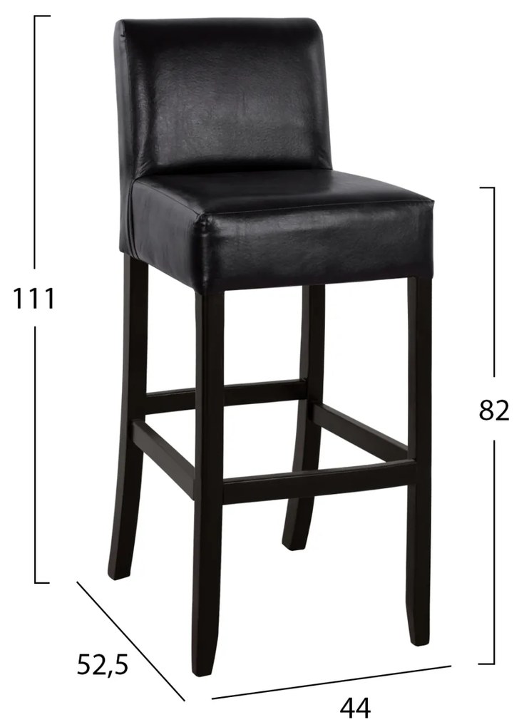 ΣΚΑΜΠΩ ΜΠΑΡ ΟΞΙΑ ΜΕ ΠΛΑΤΗ ΜΕ PVC ΚΑΦΕ RODOS VEGGE HM299 44x52,5x111 εκ. (1 Τεμμάχια)