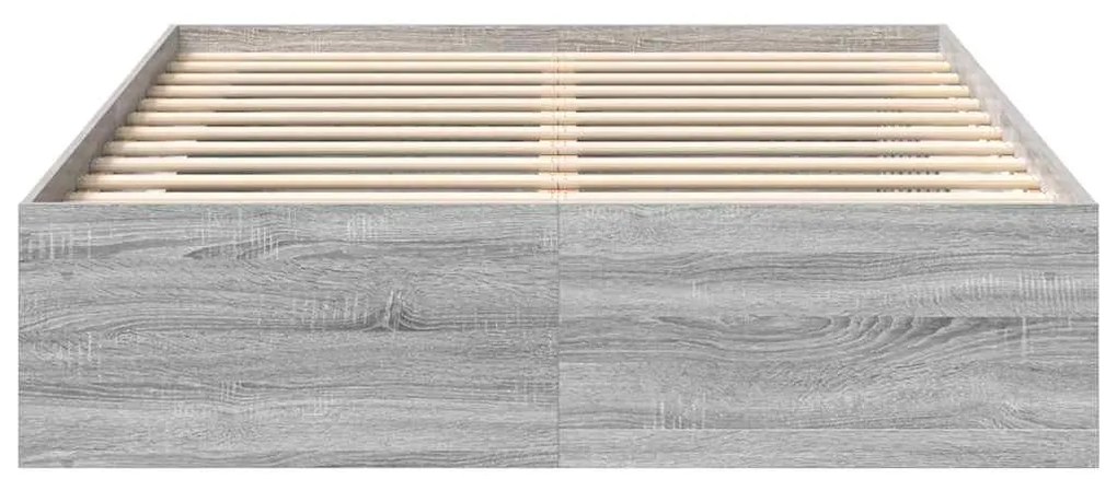 vidaXL Πλαίσιο Κρεβατιού Γκρι Sonoma 160 x 200 εκ.