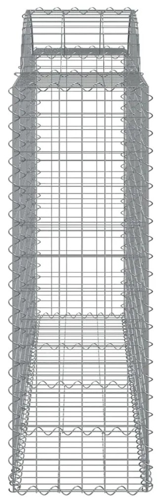 vidaXL Συρματοκιβώτια Τοξωτά 5 τεμ. 200x50x120/140 εκ. Γαλβαν. Ατσάλι