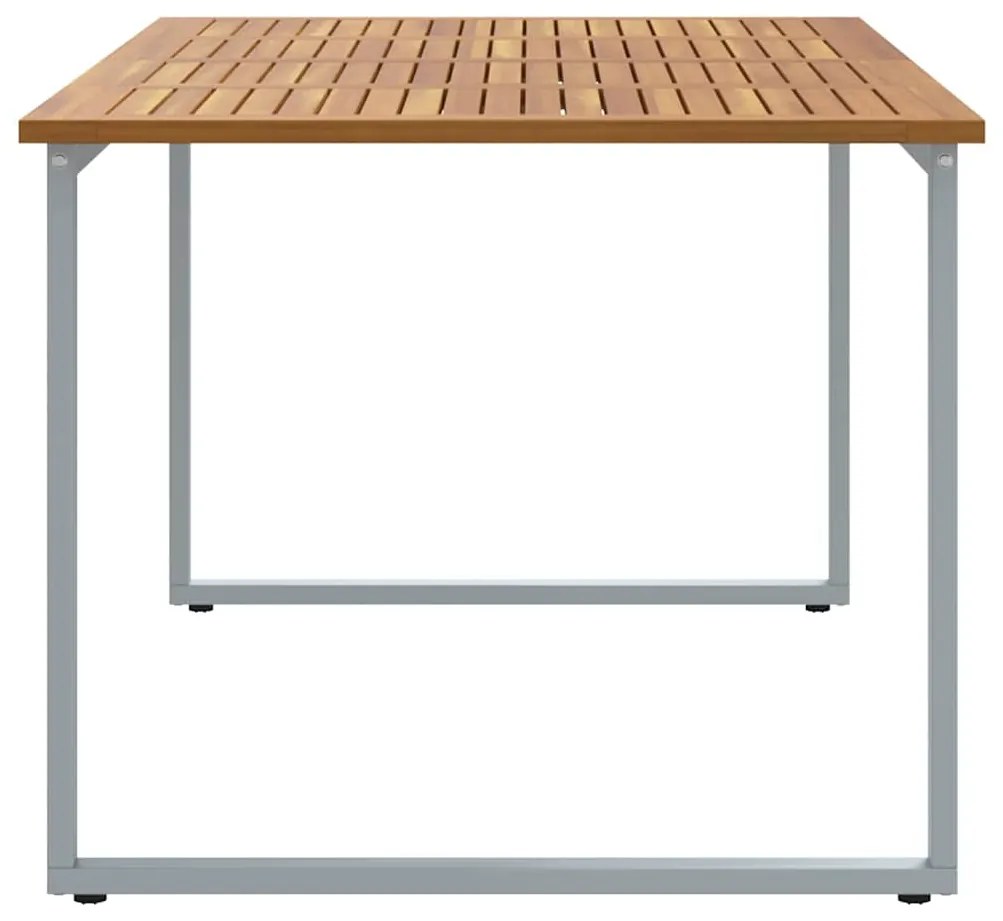 vidaXL Τραπέζι Κήπου για Φαγητό Γκρι 180 x 90 x 75 cm