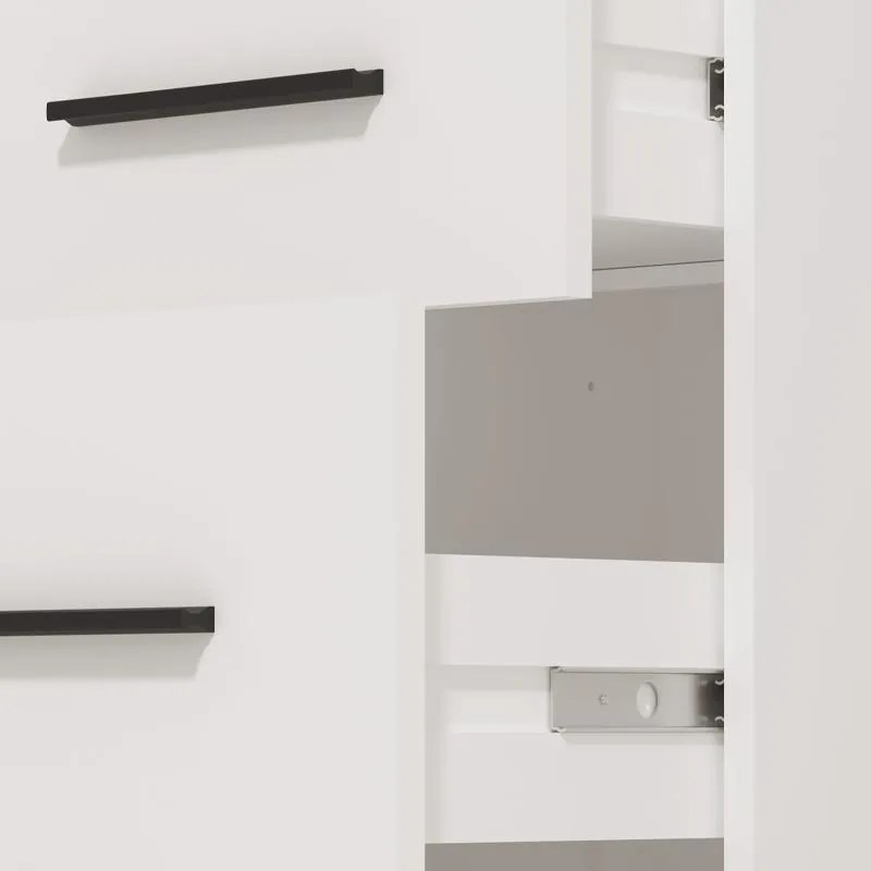 Γραφείο POLET 2F Λευκό 110x50x75,5 εκ. 110x50x75.5 εκ.
