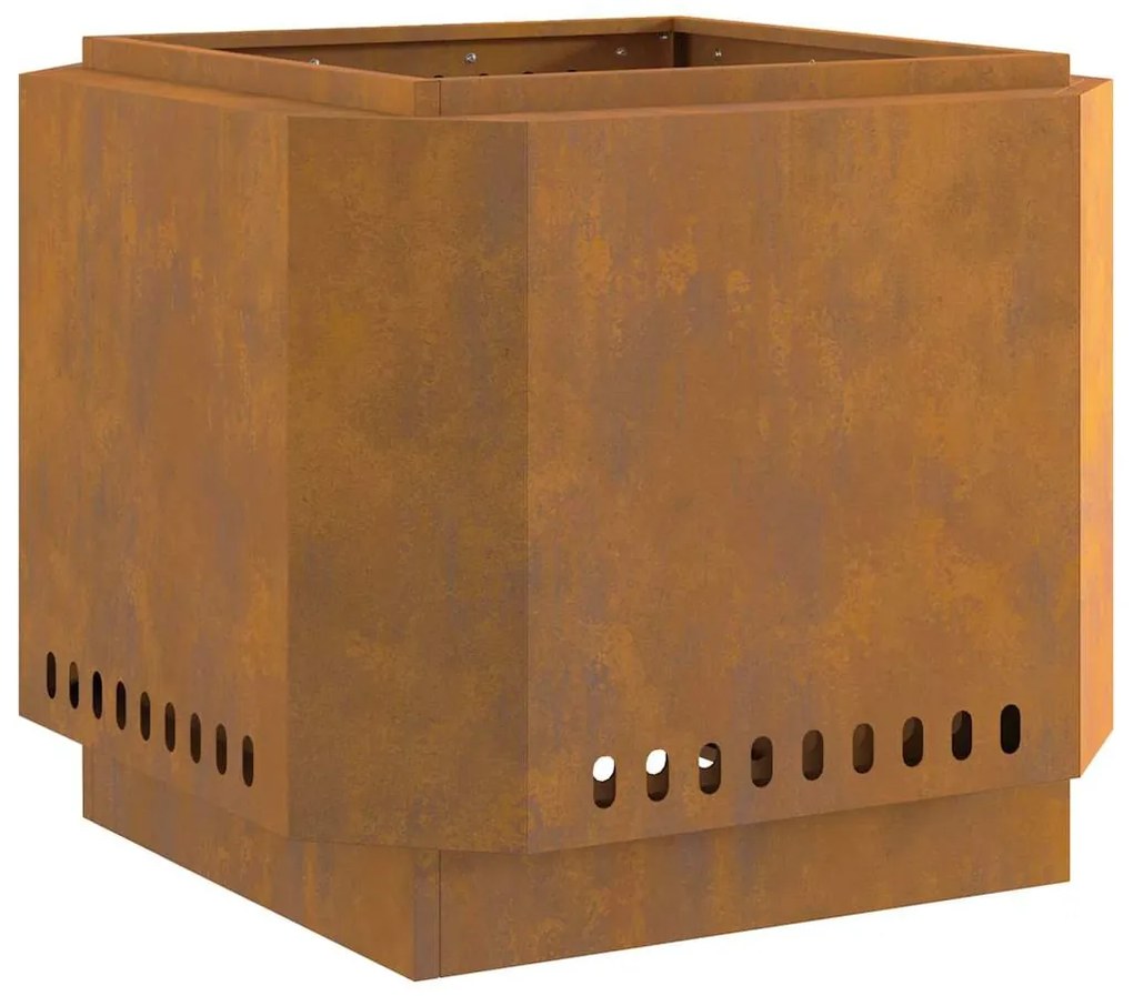vidaXL Φωτιά Καφέ 58 x 58 x 51 cm Ατσάλι σκληρυθέν στον αέρα