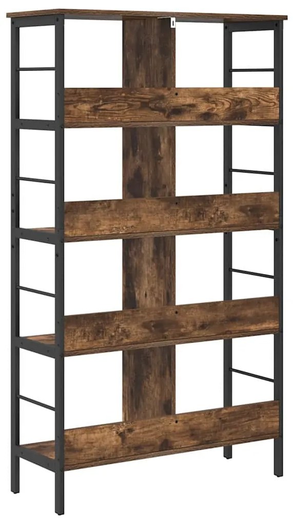 vidaXL Ράφι Βιβλίων Καπνιστό Δρύς 82 x 32 x 144,5 εκ.