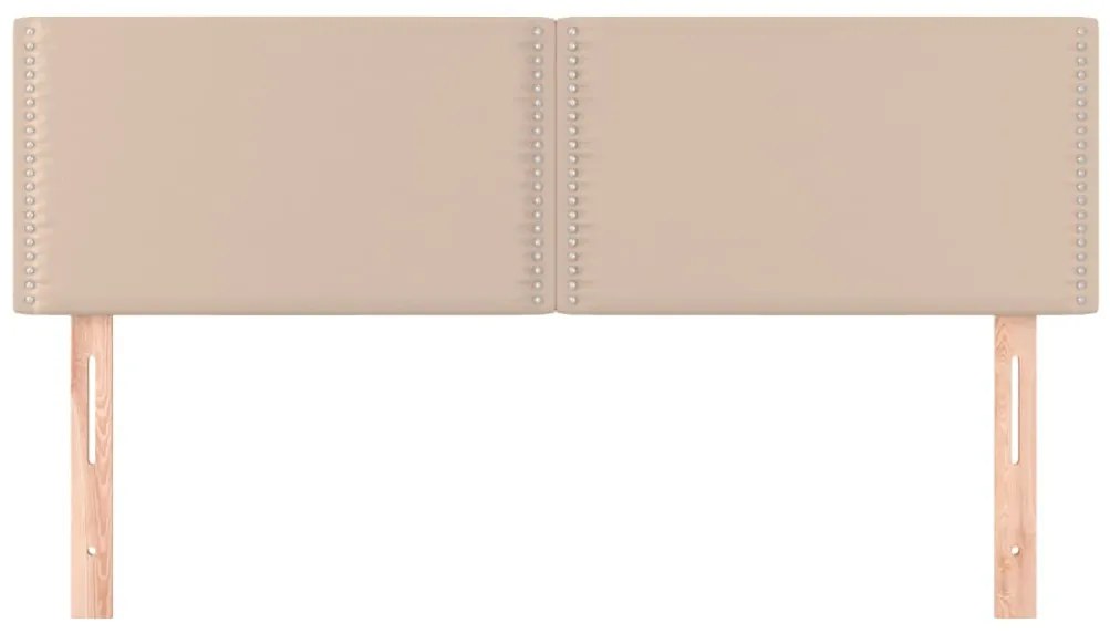 vidaXL Κεφαλάρια Κρεβατιού 2 τεμ. Καπουτσίνο 72x5x78/88 εκ. Συνθ.Δέρμα