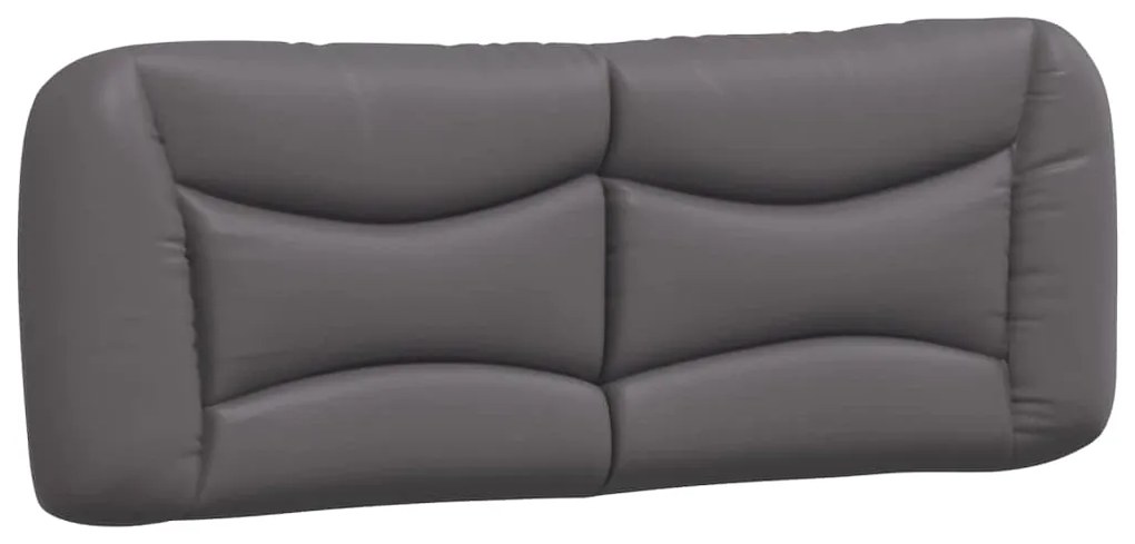 vidaXL Μαξιλάρι για Κεφαλάρι Hvar Γκρι 140 εκ. από Συνθετικό Δέρμα