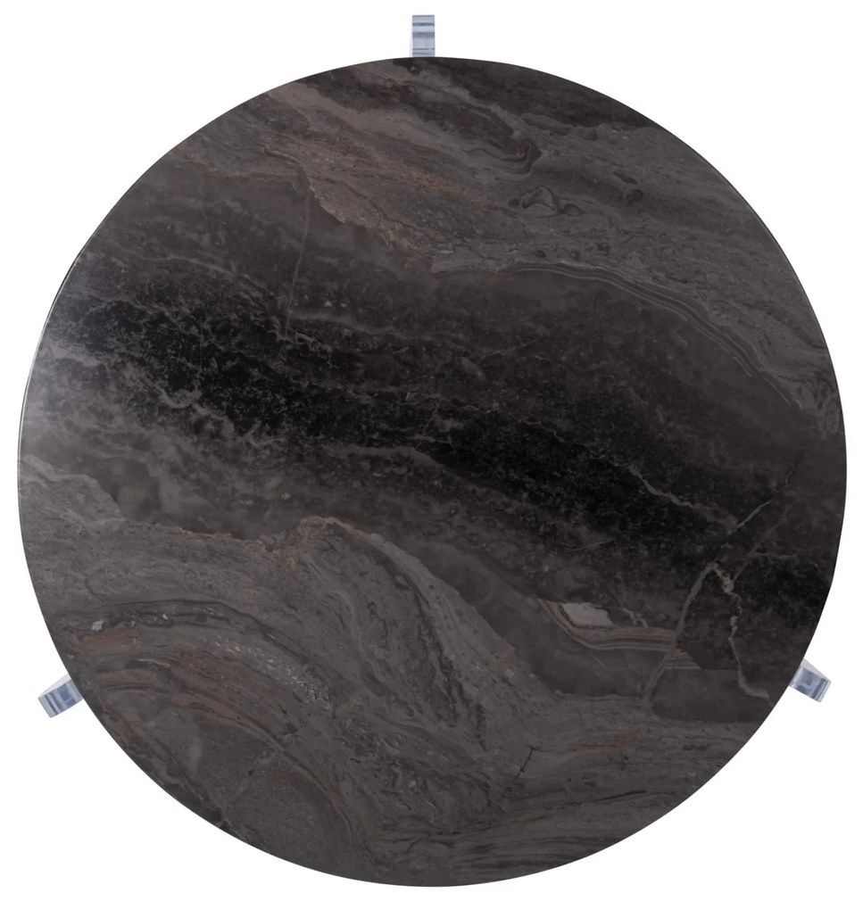 Τραπεζάκι σαλονιού ACRYCON MDF με Υδατοαπωθητική επίστρωση και Ακρυλικό πόδι Φ64x51Yεκ. 64x64x51 εκ.