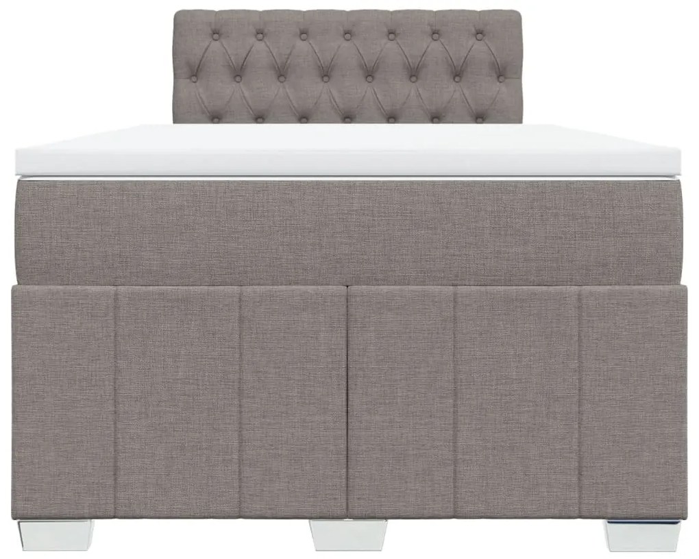 ΚΡΕΒΑΤΙ BOXSPRING ΜΕ ΣΤΡΩΜΑ TAUPE 120X200 ΕΚ. ΥΦΑΣΜΑΤΙΝΟ 3289346