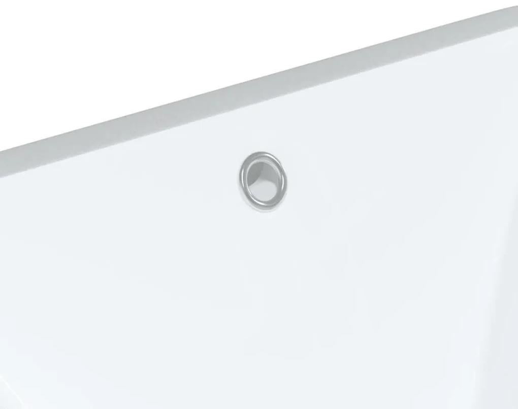 Νιπτήρας Μπάνιου Ορθογώνιος Λευκός 30,5x27x14 εκ. Κεραμικός - Λευκό
