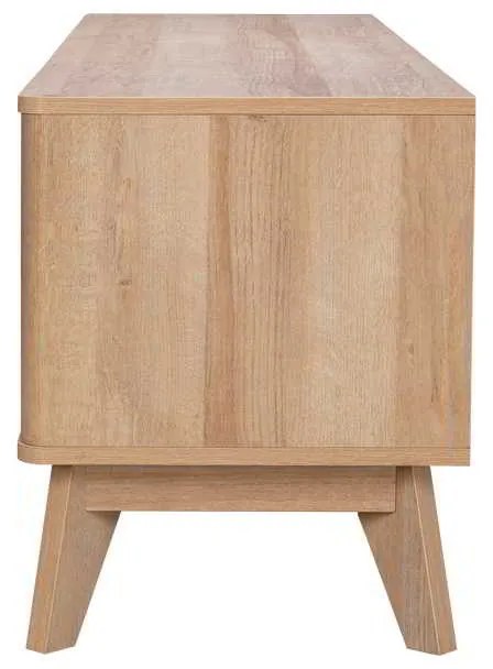 Έπιπλο τηλεόρασης Hamea pakoworld mdf σε φυσική απόχρωση 145x39,5x49εκ