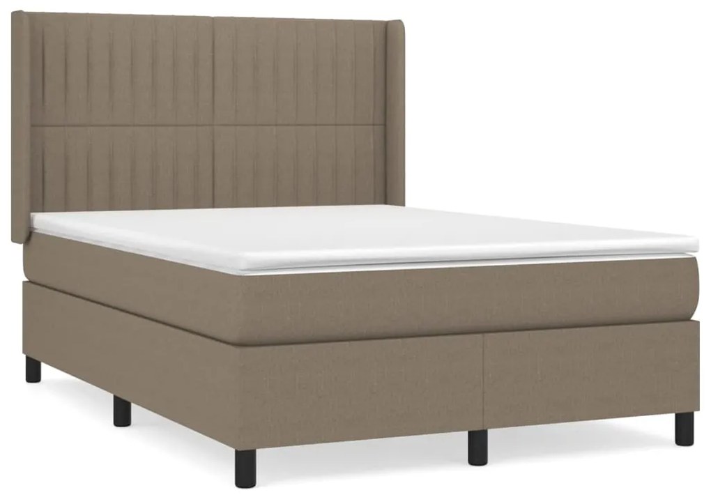 ΚΡΕΒΑΤΙ BOXSPRING ΜΕ ΣΤΡΩΜΑ TAUPE 140X200 ΕΚ. ΥΦΑΣΜΑΤΙΝΟ 3131597