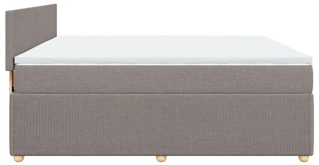 ΚΡΕΒΑΤΙ BOXSPRING ΜΕ ΣΤΡΩΜΑ TAUPE 180X200 ΕΚ. ΥΦΑΣΜΑΤΙΝΟ 3287532