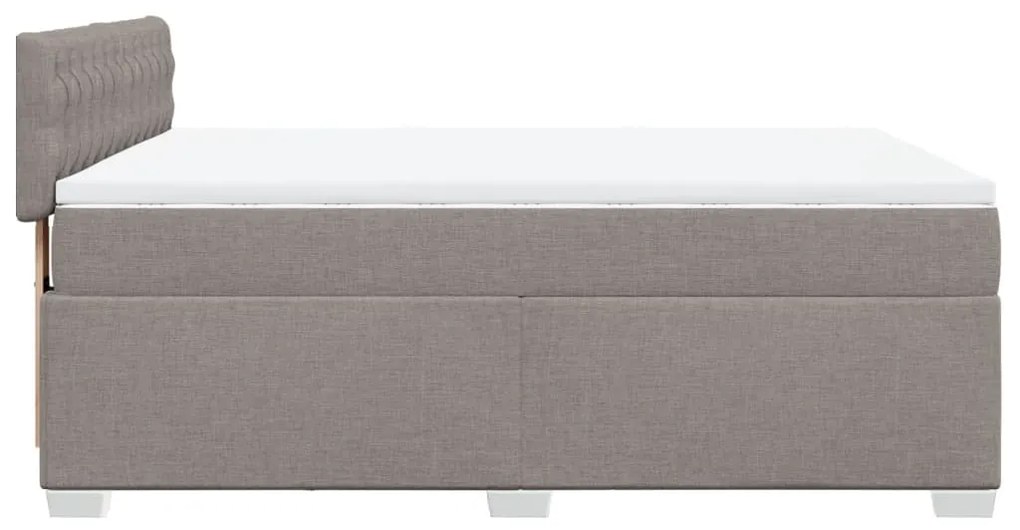 ΚΡΕΒΑΤΙ BOXSPRING ΜΕ ΣΤΡΩΜΑ TAUPE 160X200 ΕΚ. ΥΦΑΣΜΑΤΙΝΟ 3288250