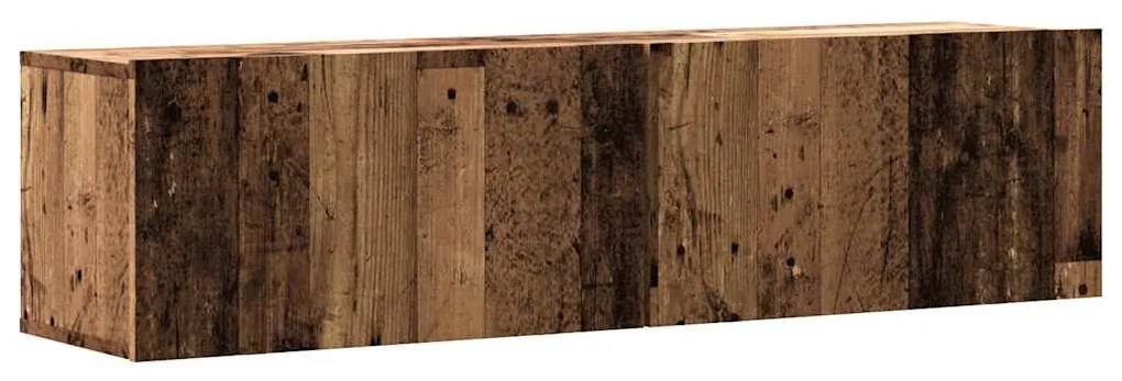 Ντουλάπι Τηλεόρασης Τοίχου Παλιό Ξύλο 120x30x30 εκ Επ. Ξύλο 856020