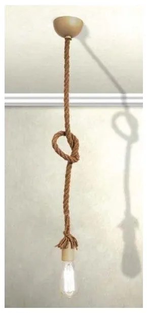 Φωτιστικό κρεμαστό CORDS υφασμάτινο πάχους 17 χιλ Homelighting-77-2305-Μπεζ 77-2305