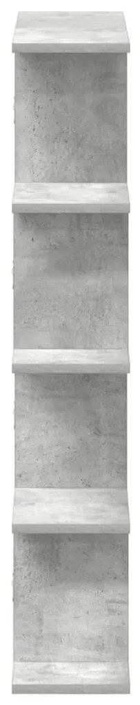 vidaXL Ράφι τοίχου με κύβους 12 διαμερισμάτων από μπετόν γκρι