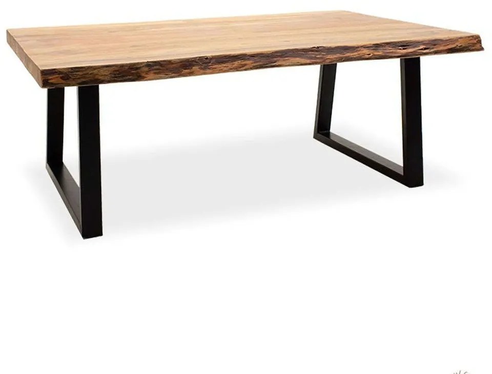 Τραπέζι Σαλονιού Miles 113-000004 115x72x41cm Walnut-Black