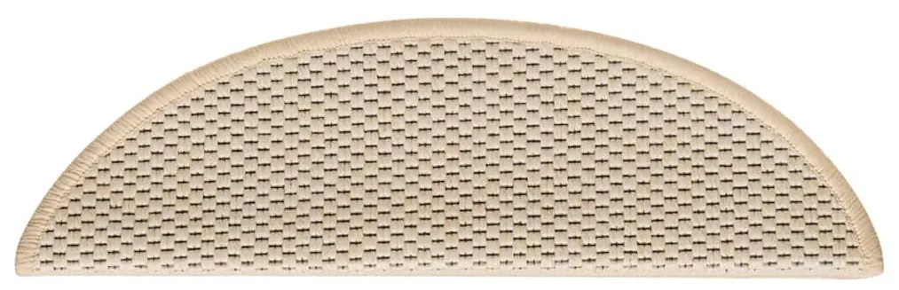 vidaXL Πατάκια Σκάλας Αυτοκόλλητα 30 τεμ. Όψη Σιζάλ Berber 56x17x3 εκ.