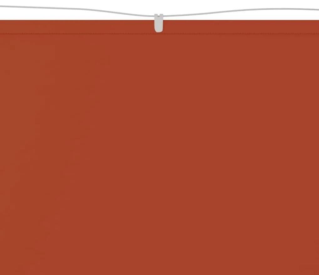 Τέντα Κάθετη Τερακότα 140 x 600 εκ. από Ύφασμα Oxford - Κόκκινο