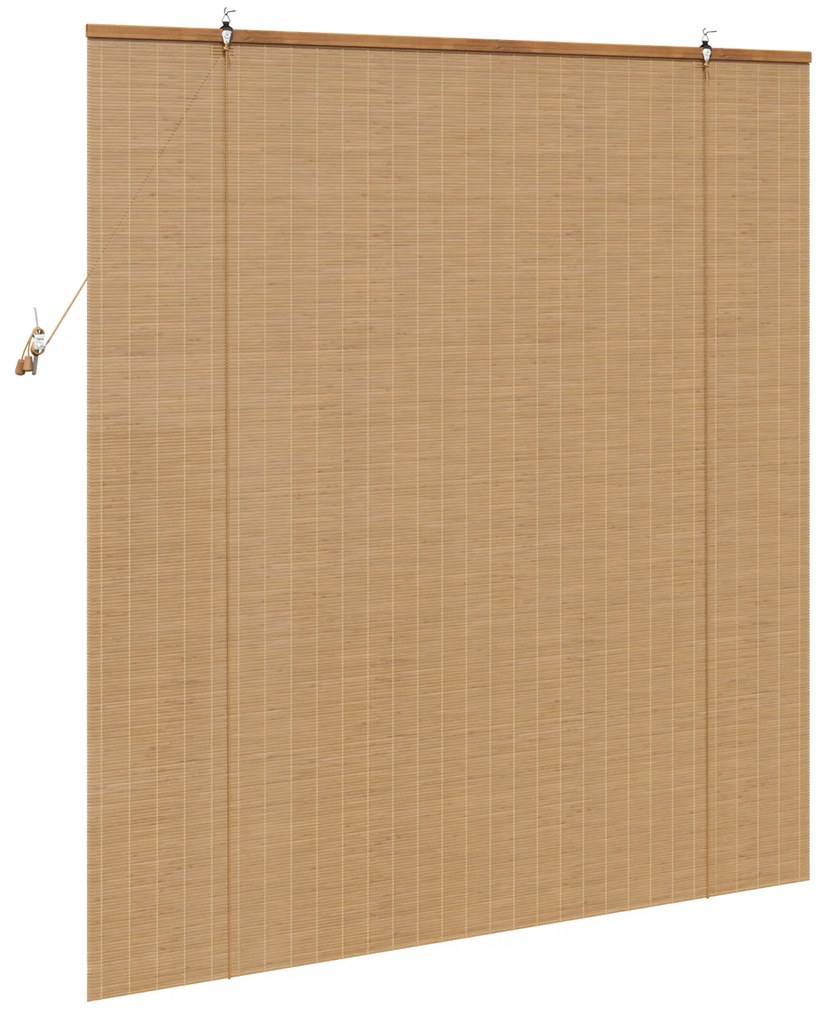 vidaXL Ρολά και Σκίες Παραθύρων Ανοιχτό καφέ 140 x 160 cm Μπαμπού