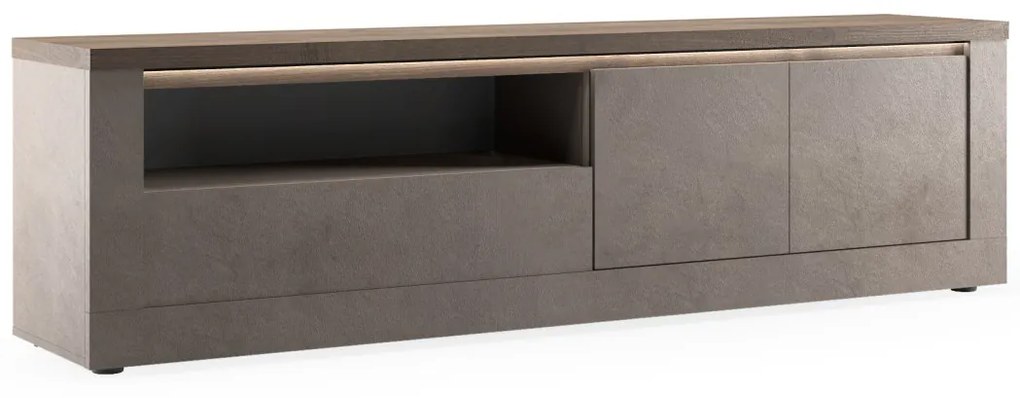 Έπιπλο Τηλεόρασης Ανθρακί Οξειδωμένο 121x43x57