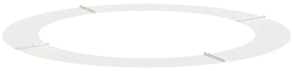vidaXL Flat Δαχτυλίδι Δέντρου, 5 τεμ, Λευκό, Ø90/120 εκ, Χάλυβας.