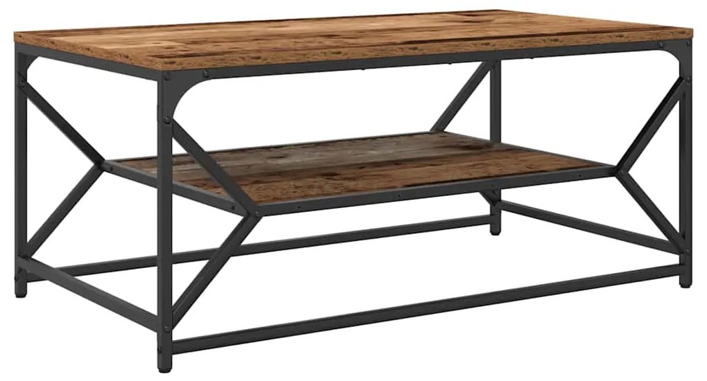 vidaXL Τραπεζάκι σαλονιού Παλαιό ξύλο 90 x 50 x 40 cm
