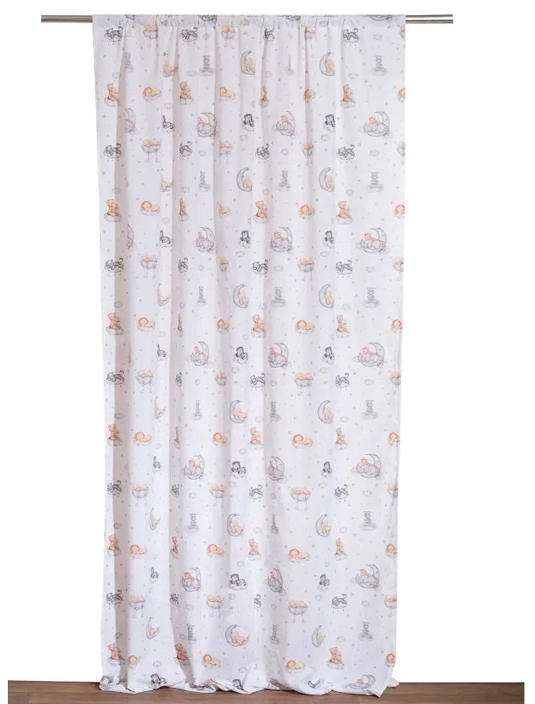 Κουρτίνα Παιδική Σάμι Με Τρέσα Multi Viopros 140X270cm 140x270cm Cotton-Polyester
