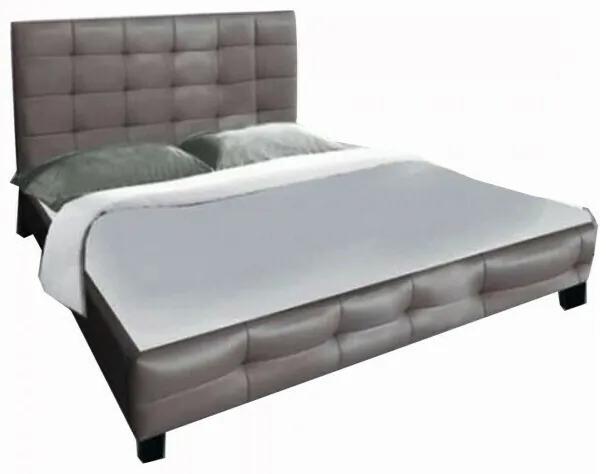 Κρεβάτι Mesa 325, Διπλό, Ανοιχτό καφέ, 160x200, Οικολογικό δέρμα, Τάβλες για Κρεβάτι, 168x215x107cm