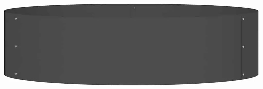 vidaXL Ζαρντινιέρες κήπου 5 pcs Μαύρο 80 x 80 x 20 cm Ατσάλι