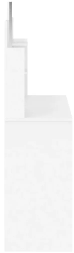 Μπουντουάρ με Καθρέφτη Λευκό 96 x 39 x 142 εκ. - Λευκό