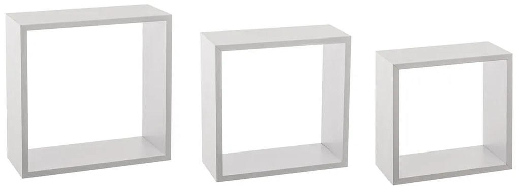 Ράφια Τοίχου (Σετ 3τμχ) F-V Cube White 138957B