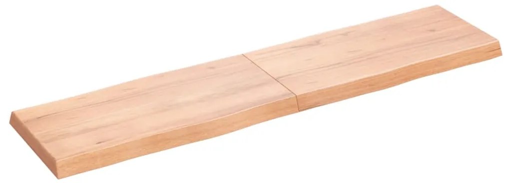 vidaXL Επιφ Τραπεζιού Αν Καφέ 160x40x(2-6)εκ.Ακατέργ. Μασίφ Ξύλο Δρυός