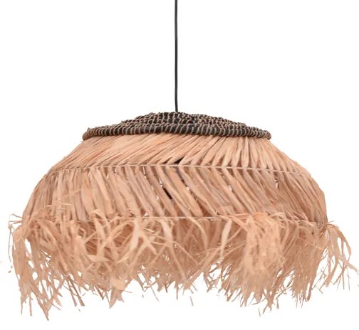 Intrahome Φωτιστικό οροφής Hengiole intrahome sisal σε φυσικό-μαύρο χρώμα Φ60x40εκ | SKU: INTRAPA-440111117