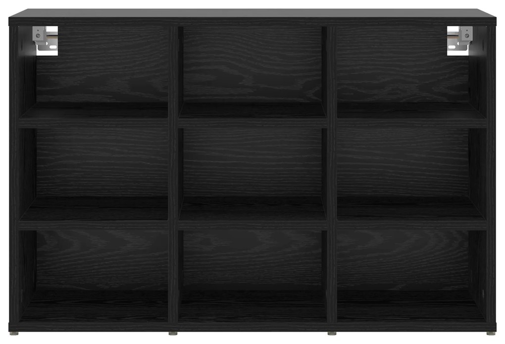 vidaXL Ντουλάπα Παπουτσιών Μαύρη δρυς 103x30x51 εκ Επεξεργασμένο ξύλο