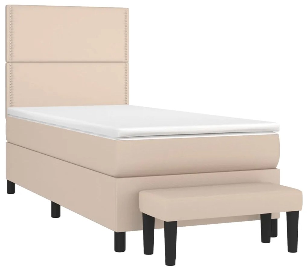 ΚΡΕΒΑΤΙ BOXSPRING ΜΕ ΣΤΡΩΜΑ ΚΑΠΟΥΤΣΙΝΟ 80X200 ΕΚ. ΣΥΝΘ. ΔΕΡΜΑ 3137574