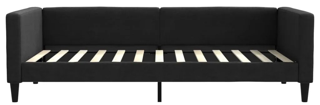 vidaXL Καναπές Κρεβάτι Συρόμενος Μαύρος 100 x 200 εκ. Υφασμάτινος