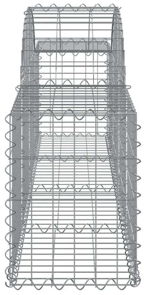 vidaXL Συρματοκιβώτια Τοξωτά 30 τεμ. 200x30x40/60 εκ. Γαλβαν. Ατσάλι