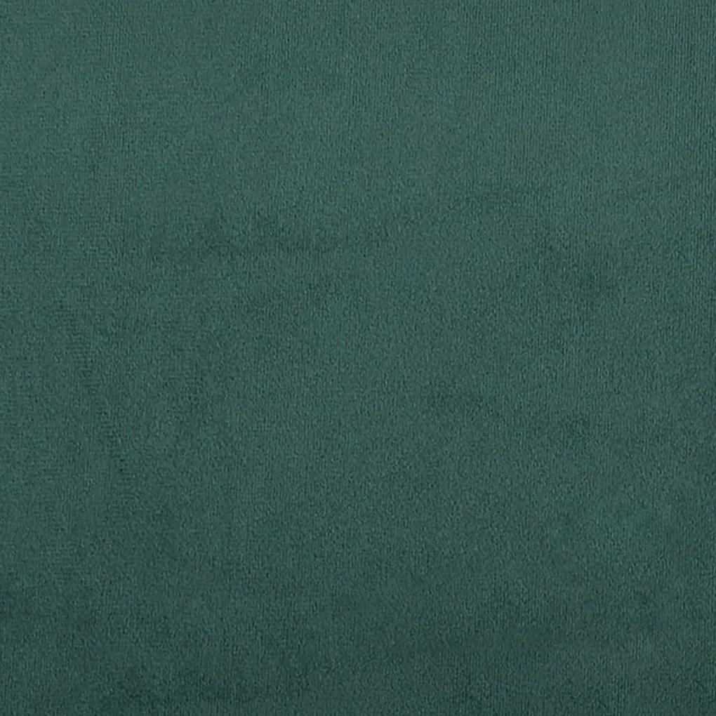 Καναπές Διθέσιος Σκούρο Πράσινο 120 εκ. Βελούδινος - Πράσινο