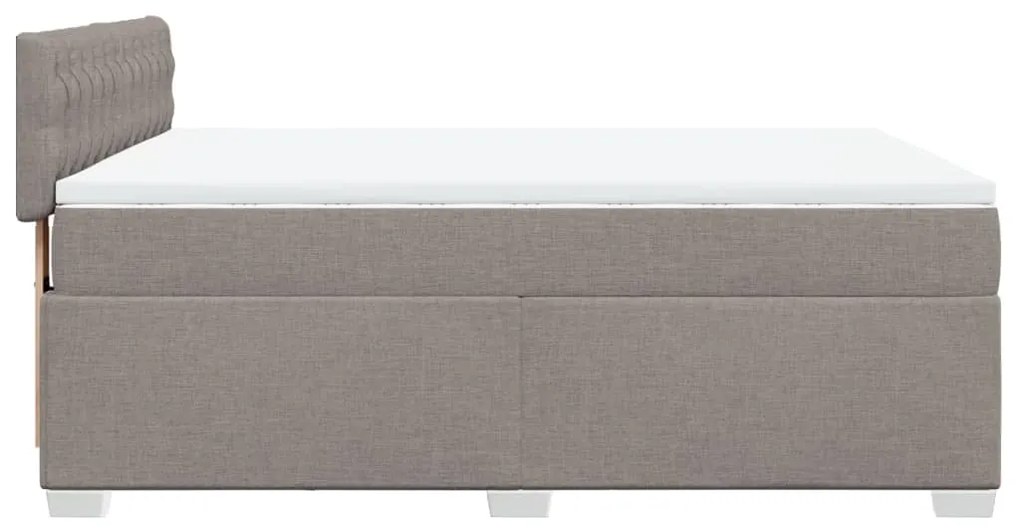 ΚΡΕΒΑΤΙ BOXSPRING ΜΕ ΣΤΡΩΜΑ TAUPE 160X200 ΕΚ. ΥΦΑΣΜΑΤΙΝΟ 3285950