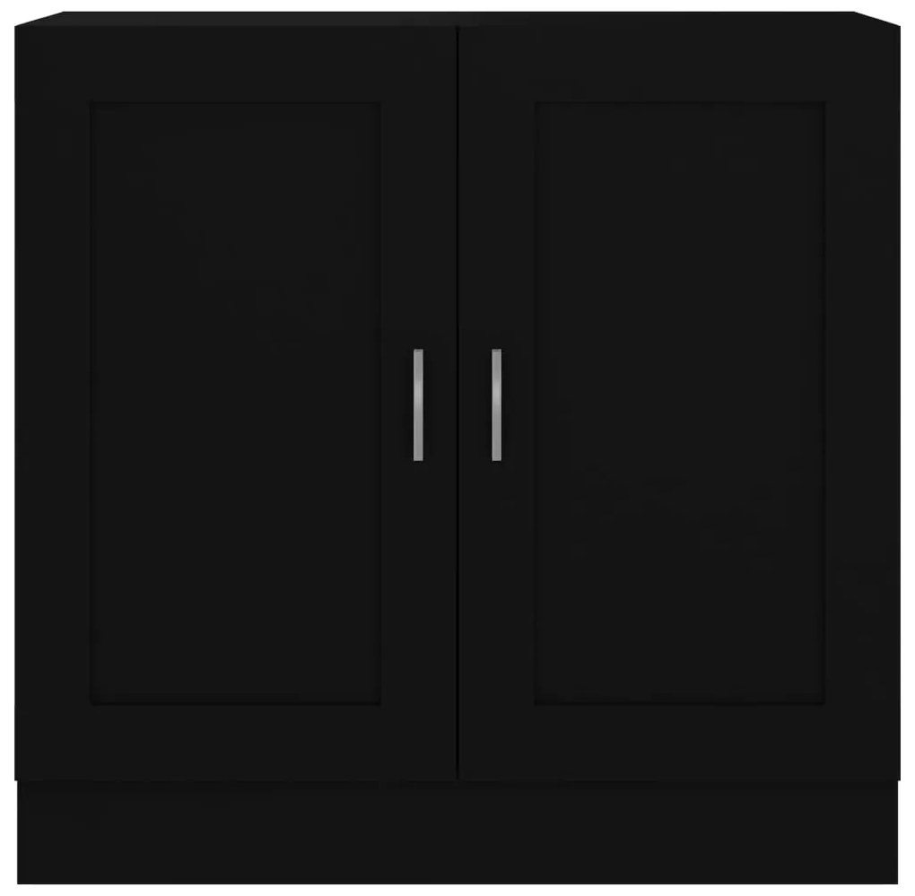 vidaXL Βιβλιοθήκη Μαύρη 82,5 x 30,5 x 80 εκ. Επεξ. Ξύλο